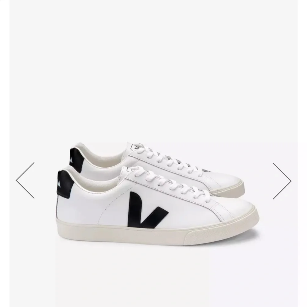 VEJA Esplar leather sneakers black/white - Picture 1 of 6